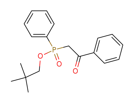 Molecular Structure of 89499-73-0 (Phosphinic acid, (2-oxo-2-phenylethyl)phenyl-, 2,2-dimethylpropyl ester)
