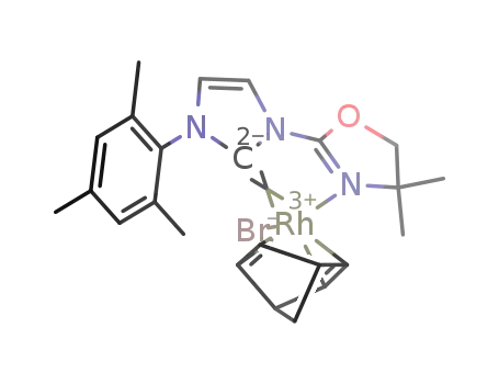 bromo[1-(4,5-dihydro-4,4-dimethyloxazol-2-yl)-3-mesitylimidazol-2-ylidene](η4-2,5-norbornadiene)rhodium(I)