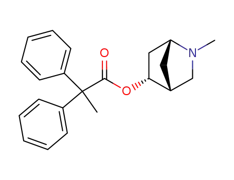 Benzeneacetic acid, a-methyl-a-phenyl-,
2-methyl-2-azabicyclo[2.2.1]hept-5-yl ester, endo-