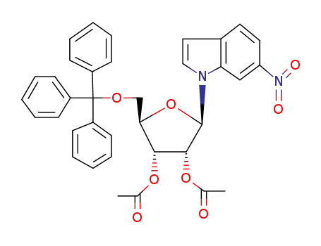 1-(5'-O-trityl-2',3'-di-O-acetyl-β-D-ribofuranosyl)-6-nitroindole