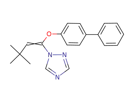 Molecular Structure of 83724-29-2 (1H-1,2,4-Triazole, 1-[1-([1,1'-biphenyl]-4-yloxy)-3,3-dimethyl-1-butenyl]-)