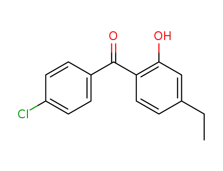 Molecular Structure of 56394-72-0 (Methanone, (4-chlorophenyl)(4-ethyl-2-hydroxyphenyl)-)