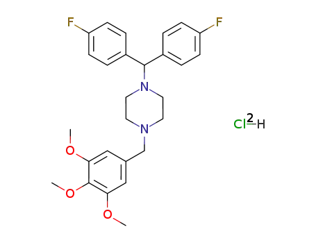 Piperazine,
1-[bis(4-fluorophenyl)methyl]-4-[(3,4,5-trimethoxyphenyl)methyl]-,
dihydrochloride