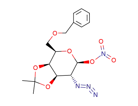 2-azido-6-O-benzyl-2-deoxy-3,4-O-isopropylidene-β-D-galactopyranosyl nitrate