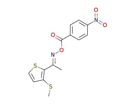 1-[3-(methylsulfanyl)-2-thienyl]ethanone O-{4-nitrobenzoyl}oxime