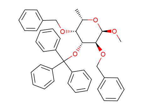 methyl 2,4-di-O-benzyl-3-O-trityl-α-L-fucopyranoside