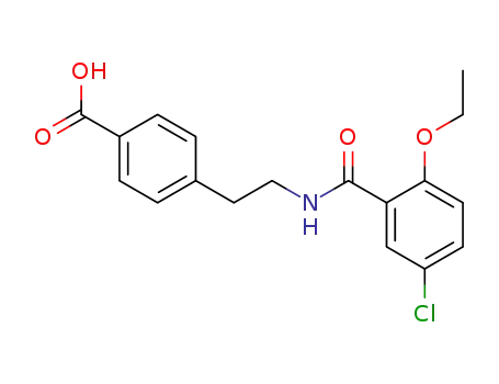 4-(2-<2-ethoxy-5-chloro-benzamido>-ethyl)-benzoic acid