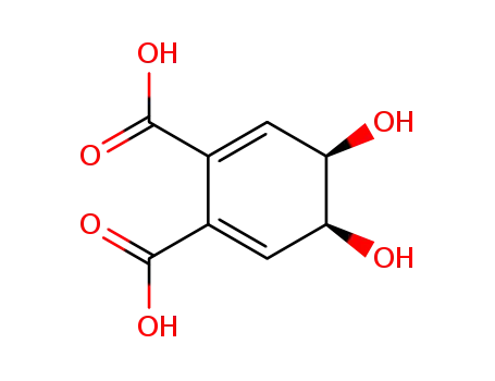 Molecular Structure of 130073-64-2 (1,2-DICARBOXY-CIS-4,5-DIHYDROXYCYCLOHEXA-2,6-DIENE)