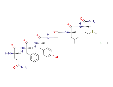H-Gln-Phe-Tyr-Gly-Leu-Met-NH<sub>2</sub> HCl