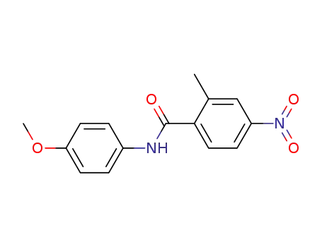 Molecular Structure of 101971-73-7 (N-(4-Methoxy-phenyl)-2-methyl-4-nitro-benzamide)