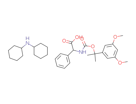 Benzeneacetic acid,
a-[[[1-(3,5-dimethoxyphenyl)-1-methylethoxy]carbonyl]amino]-, (R)-,
compd. with N-cyclohexylcyclohexanamine (1:1)