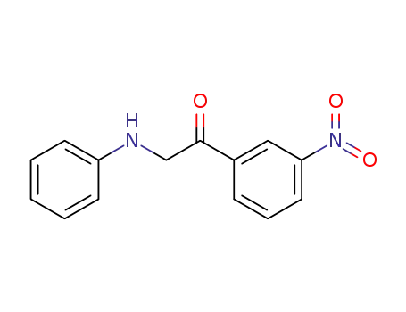Molecular Structure of 26928-47-2 (1-(3-Nitrophenyl)-2-(phenylaMino)ethanone)