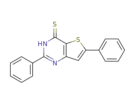 Molecular Structure of 109879-80-3 (2,6-diphenyl-4-thio-3H-thieno<3,2-d>pyrimidine)