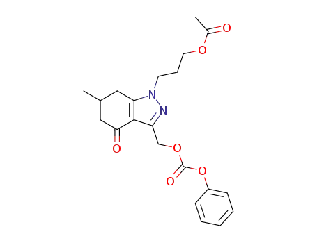 Carbonic acid,
[1-[3-(acetyloxy)propyl]-4,5,6,7-tetrahydro-6-methyl-4-oxo-1H-indazol-3-
yl]methyl phenyl ester