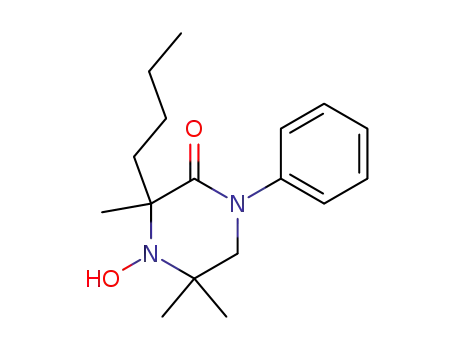 Molecular Structure of 90017-00-8 (Piperazinone, 3-butyl-4-hydroxy-3,5,5-trimethyl-1-phenyl-)