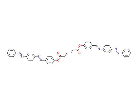 Molecular Structure of 134293-42-8 (hexanediacid-bis<4-N-(4-phenylazophenyl)iminomethylphenyl>ester)