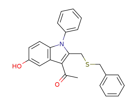 1-Phenyl-2-benzylthiomethyl-3-acetyl-5-oxyindole