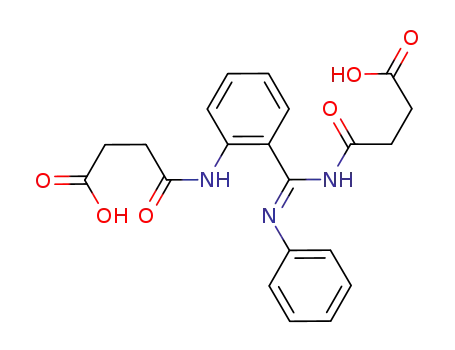 N',N''-bis(3-carboxy-1-oxopropanyl) 2-amino-N-arylbenzamidine
