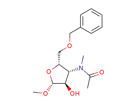 methyl 5-O-benzyl-3-deoxy-3-N-methylacetamido-β-D-xylofuranoside