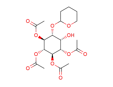 1<sup>(3)</sup>-O-(2-tetrahydropyranyl)-3<sup>(1)</sup>,4<sup>(6)</sup>,5,6<sup>(4)</sup>-tetra-O-acetyl-sn-myoinositol