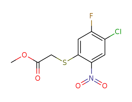 methyl 4-chloro-5-fluoro-2-nitrophenylthioacetate