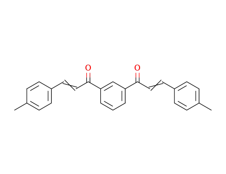 Molecular Structure of 129005-67-0 (2-Propen-1-one, 1,1'-(1,3-phenylene)bis[3-(4-methylphenyl)-)
