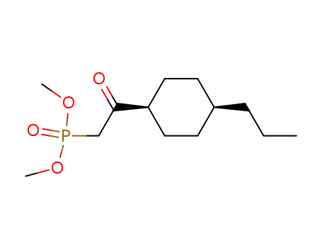 Molecular Structure of 101691-28-5 (dimethyl 2-oxo-2-cis-(4-n-propylcyclohexyl)ethyl phosphonate)