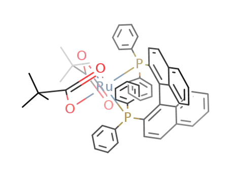 Λ-Ru(OOC-t-Bu)2((S)-2,2'-bis(diphenylphosphino)-1,1'-binaphthyl)