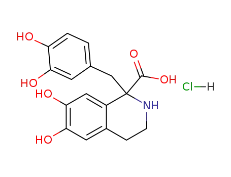 1-carboxy-6,7-dihydroxy-1-(3,4-dihydroxybenzyl)-1,2,3,4-tetrahydroisoquinoline hydrochloride