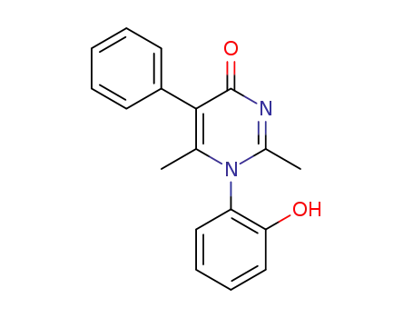 Molecular Structure of 122664-41-9 (2,6-dimethyl-5-phenyl-1-(2'-hydroxyphenyl)-4-oxo-1,4-dihydropyrimidine)