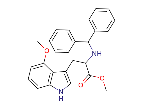 2-(Benzhydryl-amino)-3-(4-methoxy-1H-indol-3-yl)-propionic acid methyl ester