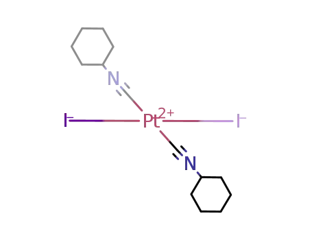 trans-[Pt(cyclohexyl isonitrile)2I<sub>2</sub>]