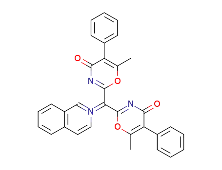 Isoquinolinium,bis(6-methyl-4-oxo-5-phenyl-4H-1,3-oxazin-2-yl)methylide