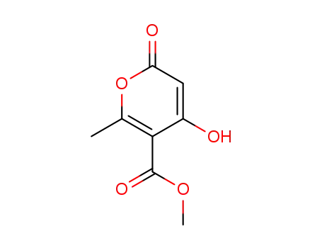 Molecular Structure of 82697-66-3 (2H-Pyran-5-carboxylic acid, 4-hydroxy-6-methyl-2-oxo-, methyl ester)