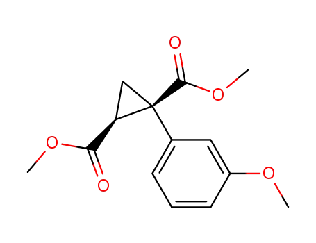 1,2-Cyclopropanedicarboxylic acid, 1-(3-methoxyphenyl)-, dimethyl
ester, cis-