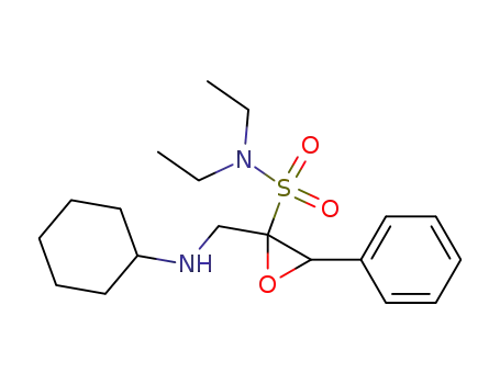 Molecular Structure of 87975-68-6 (Oxiranesulfonamide, 2-[(cyclohexylamino)methyl]-N,N-diethyl-3-phenyl-)