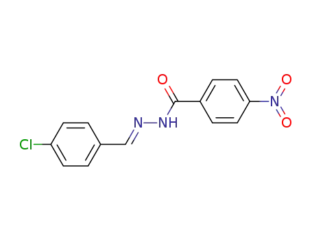 Molecular Structure of 51771-31-4 (4-nitro-benzoic acid-(4-chloro-benzylidenehydrazide))