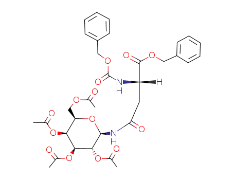 2,3,4,6-tetra-O-acetyl-1-N-<benzyl N-(benzyloxy)carbonyl-L-aspart-4-oyl>-β-D-galactopyranosylamine