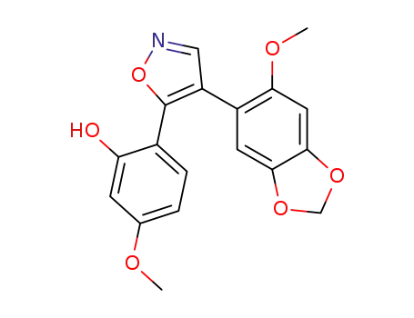 5-Methoxy-2-[4-(6-methoxy-benzo[1,3]dioxol-5-yl)-isoxazol-5-yl]-phenol