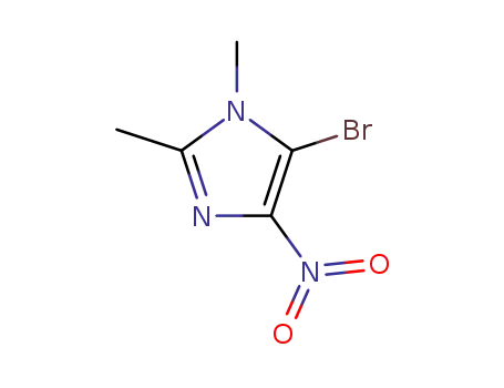 Molecular Structure of 21117-52-2 (5-bromo-1,2-dimethyl-4-nitro-1H-imidazole)