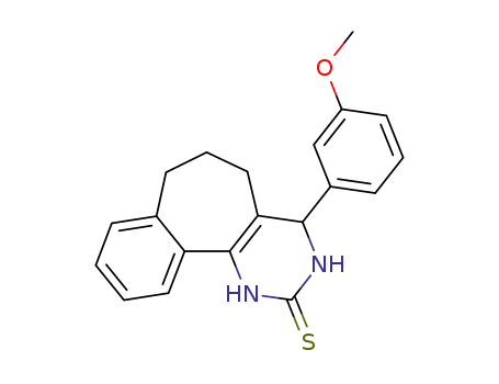 4-(3-METHOXYPHENYL)-1,3,4,5,6,7-HEXAHYDRO-2H-BENZO[6,7]CYCLOHEPTA[1,2-D]PYRIMIDINE-2-THIONE