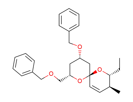 (2R,3S,6R,8S,10S)-10-benzyloxy-8-benzyloxymethyl-2-ethyl-3-methyl-1,7-dioxaspiro<5.5>undec-4-ene