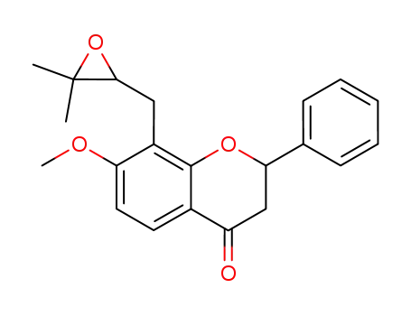 2,3-dihydro-8-(2,3-epoxy-3-methylbutyl)-7-methoxy-2-phenyl-4H-1-benzopyran-4-one