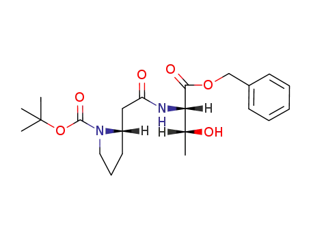 Molecular Structure of 158396-78-2 (Boc-homo-Pro-Thr-OBzl)