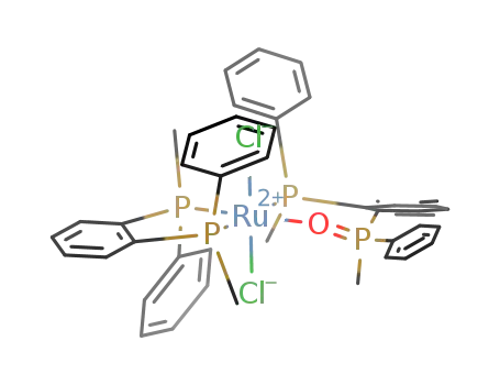 trans-dichloro((S,S)-o-phenylenebis(methylphenylphosphine))((R,S)-o-phenylene(methylphenylphosphine))(methylphenylphosphineoxide)ruthenium(II)