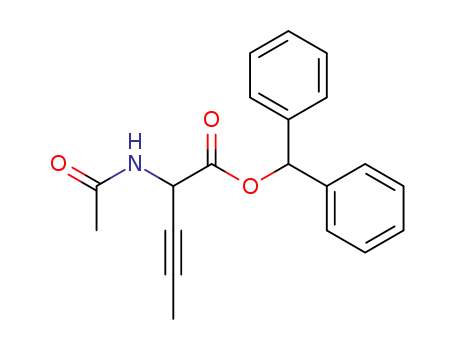 diphenylmethyl 2-amino-N-acetyl-3-pentynoate