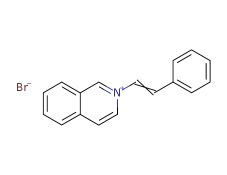 Isoquinolinium, 2-(2-phenylethenyl)-, bromide (1:1) cas  5397-52-4