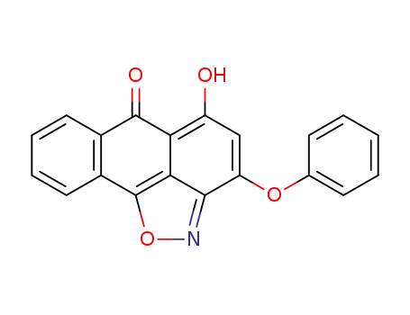 3-phenoxy-5-hydroxy-6-oxo-6H-anthra<1,9-cd>isoxazole