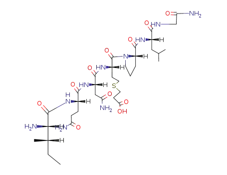 3-((S)-3-{(S)-2-[(S)-2-((2S,3S)-2-Amino-3-methyl-pentanoylamino)-4-carbamoyl-butyrylamino]-3-carbamoyl-propionylamino}-4-{(S)-2-[(S)-1-(carbamoylmethyl-carbamoyl)-3-methyl-butylcarbamoyl]-pyrrolidin-1-yl}-4-oxo-butylsulfanyl)-propionic acid