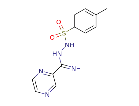 Molecular Structure of 883051-32-9 (Pyrazinecarboximidic acid, 2-[(4-methylphenyl)sulfonyl]hydrazide)